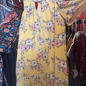 Floral Yellow Dress